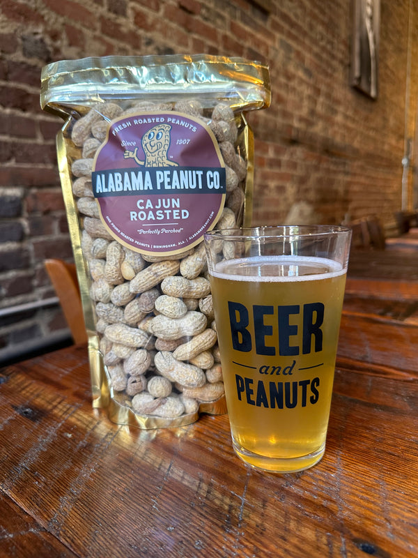 Beer and Peanuts Pint Glass