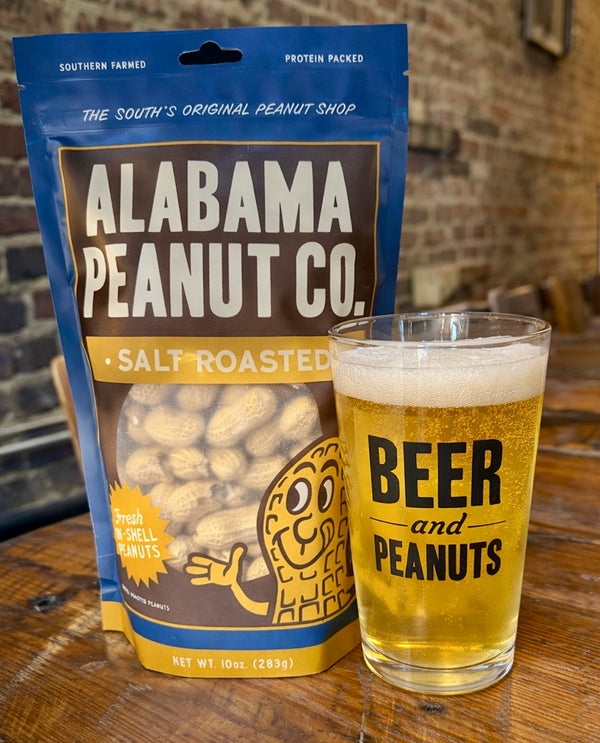 Beer and Peanuts Pint Glass Set